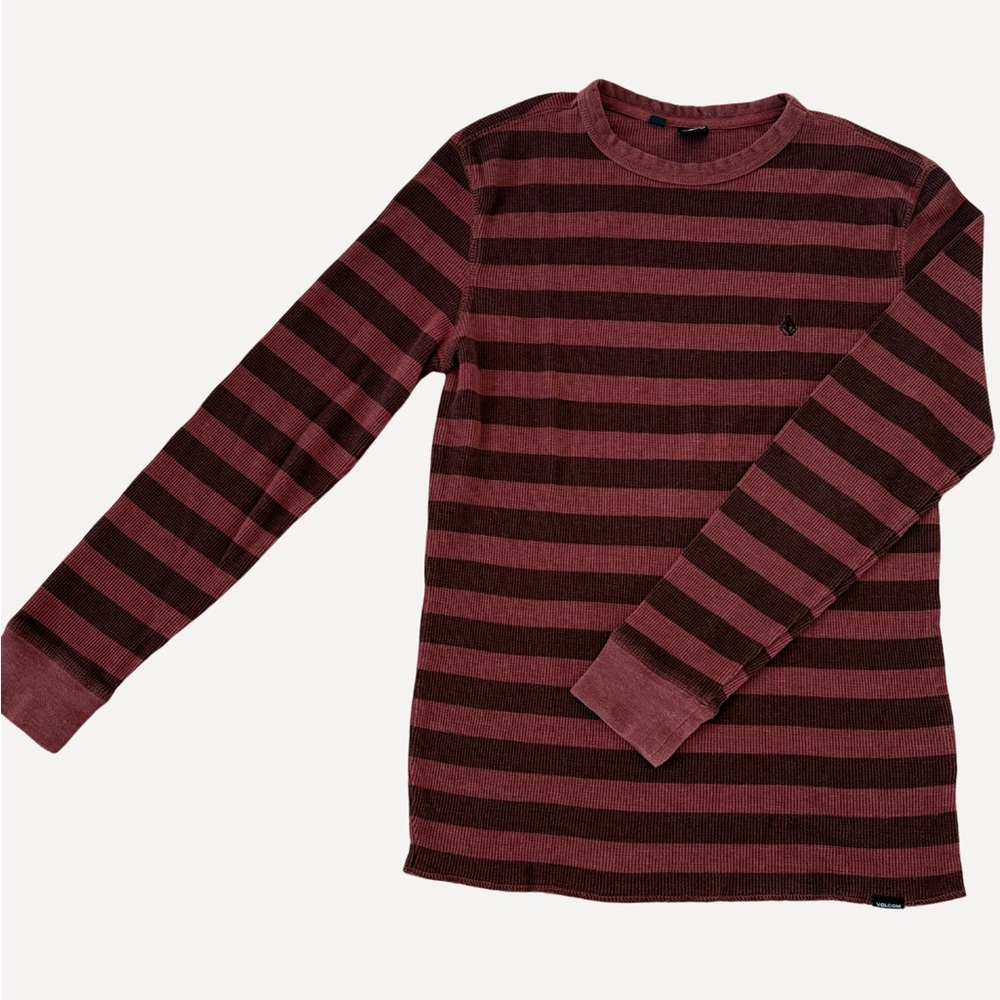 Volcom Men's Striped Crewneck T-Shirt